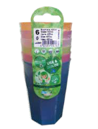 VERRES COCKTAIL Multicolor Incassable 350ML X6 - GOLD PLAST